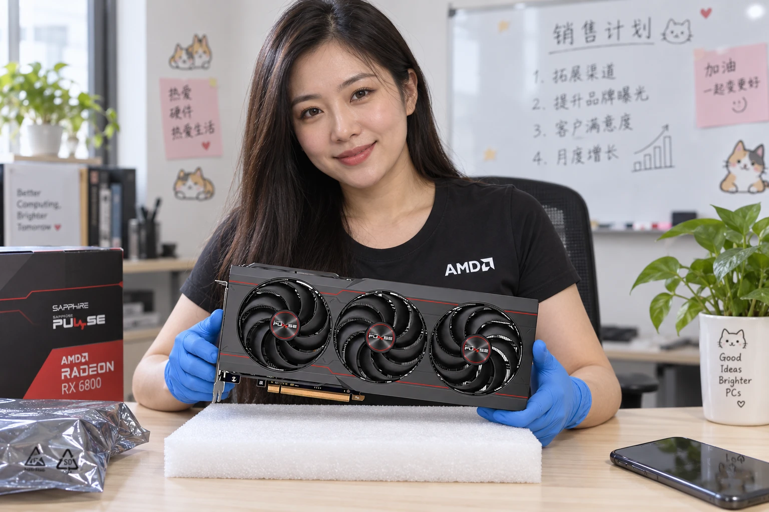 SAPPHIRE PULSE AMD Radeon RX 6800 — product illustration