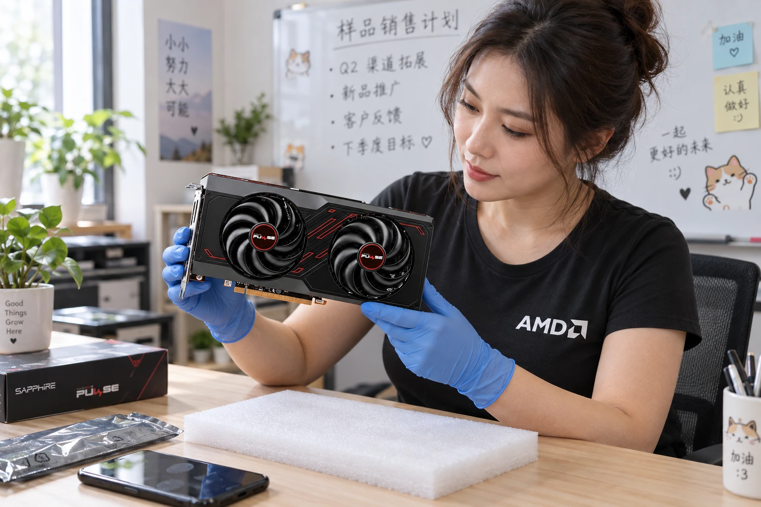 SAPPHIRE PULSE AMD Radeon RX 7600 8G GDDR6 — product illustration