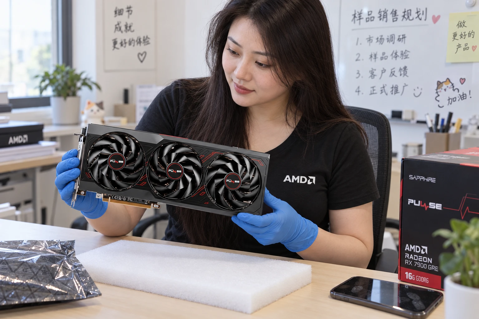 SAPPHIRE PULSE AMD Radeon RX 7900 GRE 16G GDDR6 — product illustration