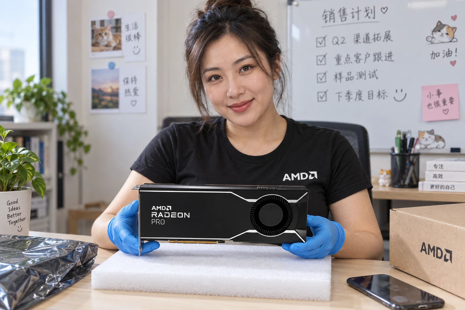 SAPPHIRE AMD Radeon PRO W7800 48GB — product illustration
