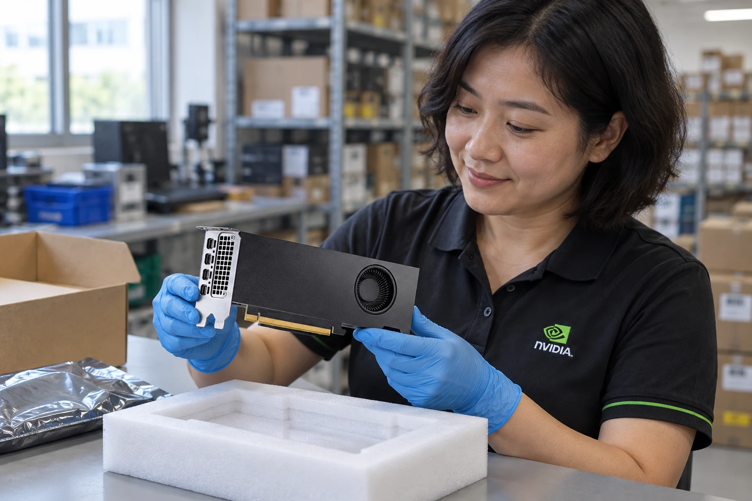 NVIDIA RTX 4000 SFF Ada Generation — product illustration