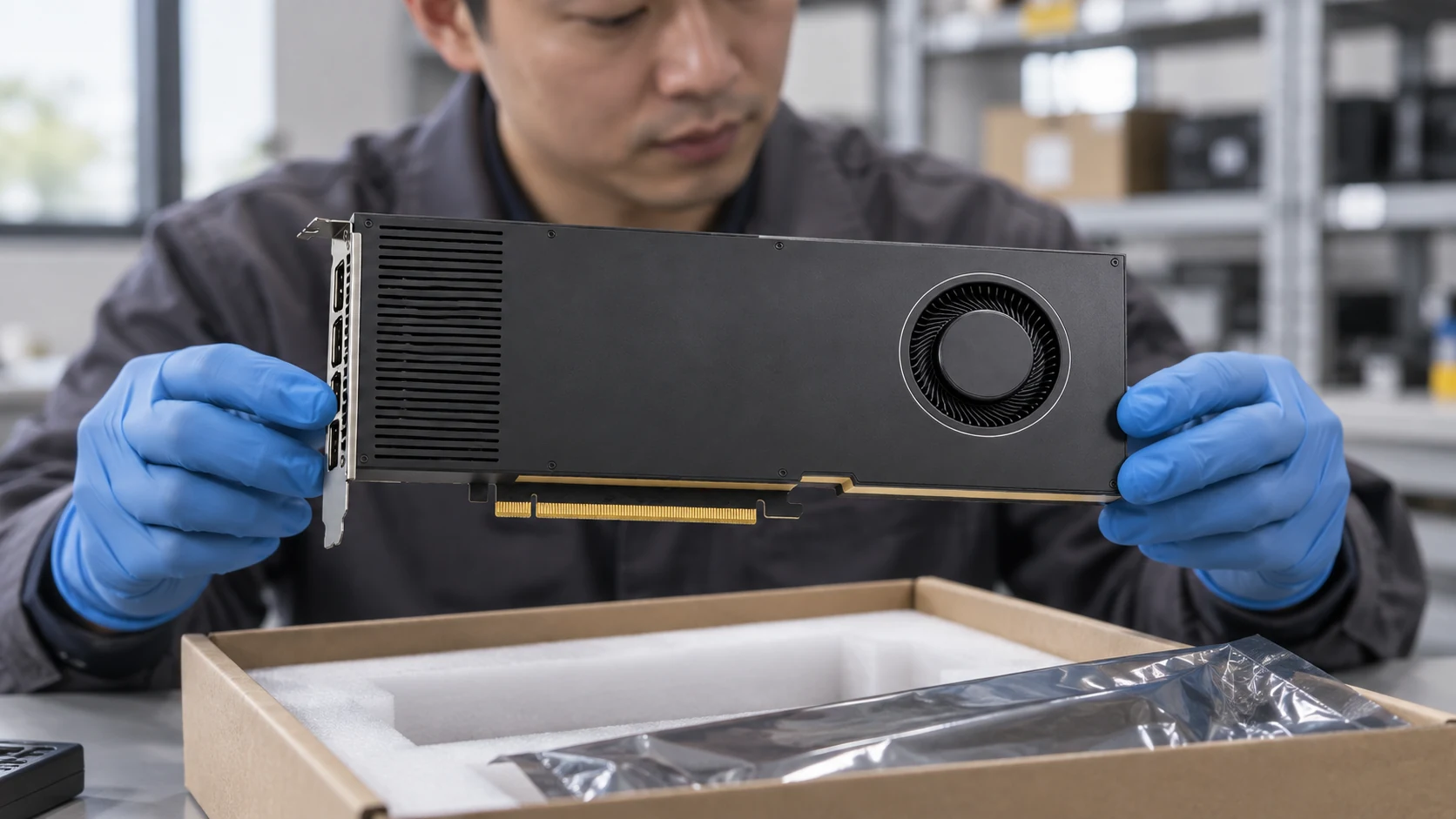 NVIDIA RTX A4000 — product illustration