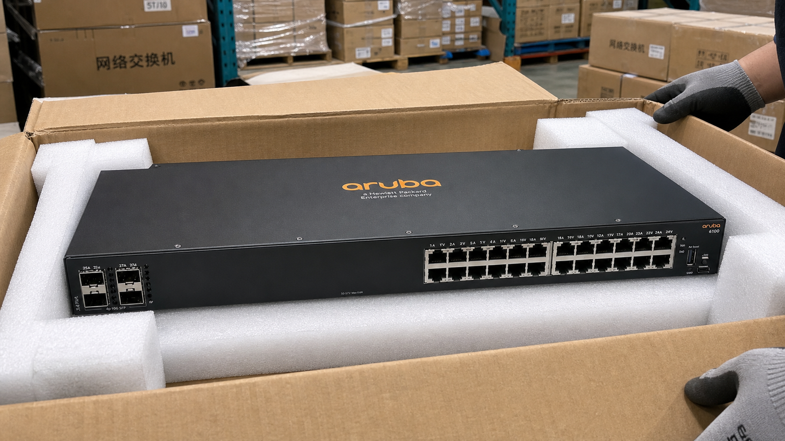 HPE Aruba Aruba CX 6100 — product illustration