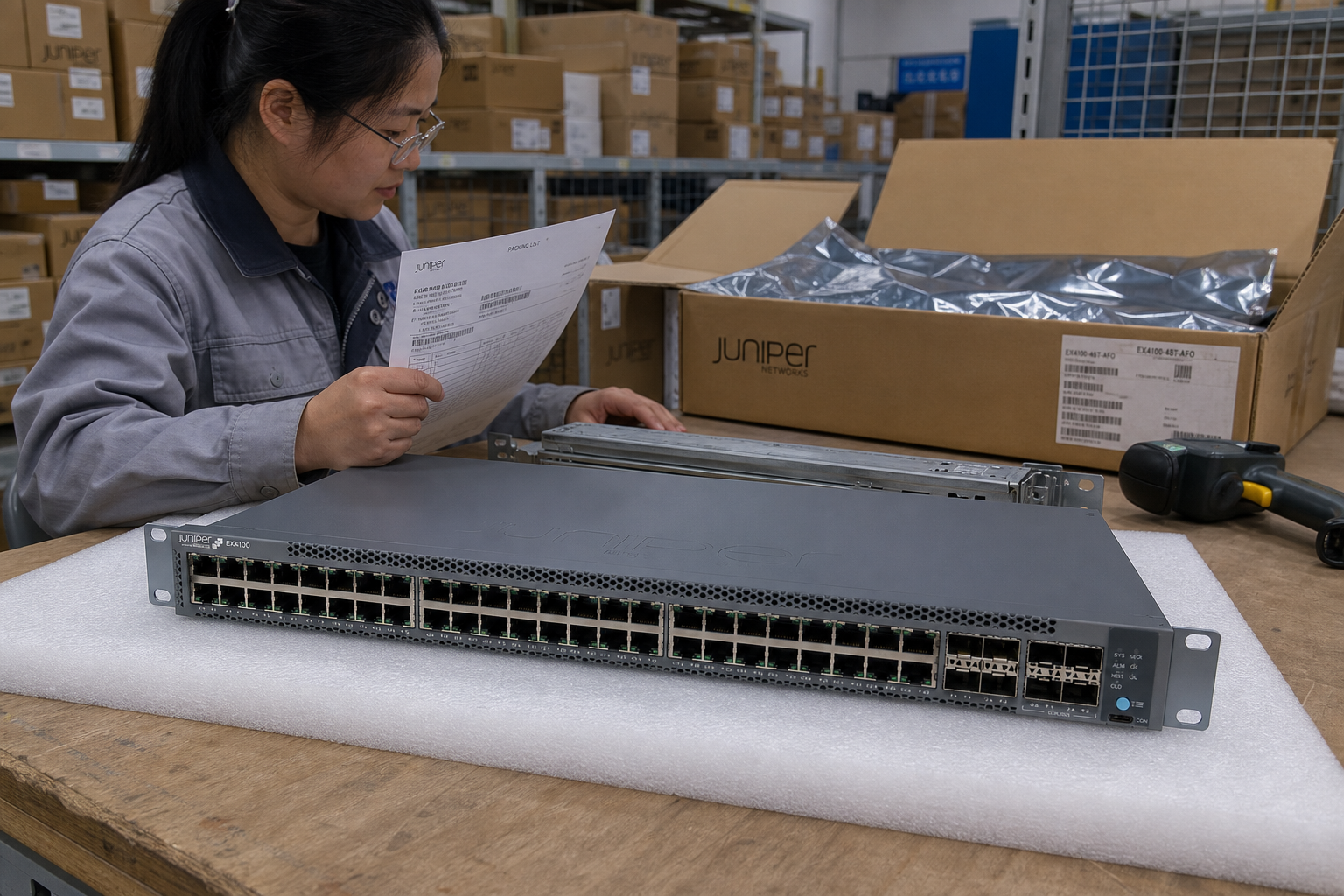 Juniper EX4100-48T — product illustration