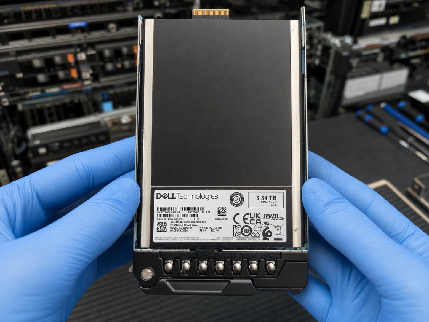 Dell 0831H5 3.84TB NVMe — product illustration