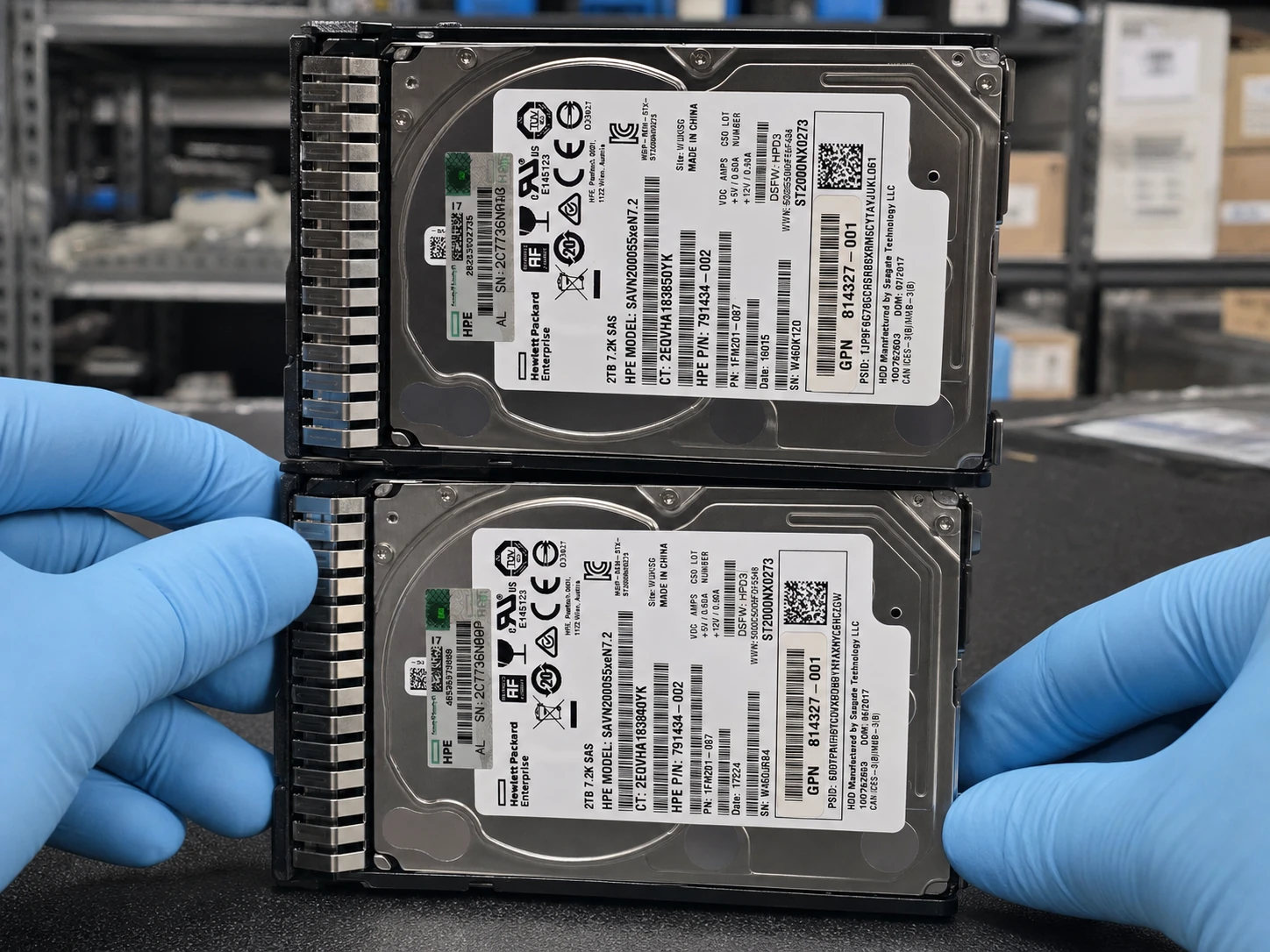HPE 765466-B21 2TB 7.2K SAS HDD — product illustration