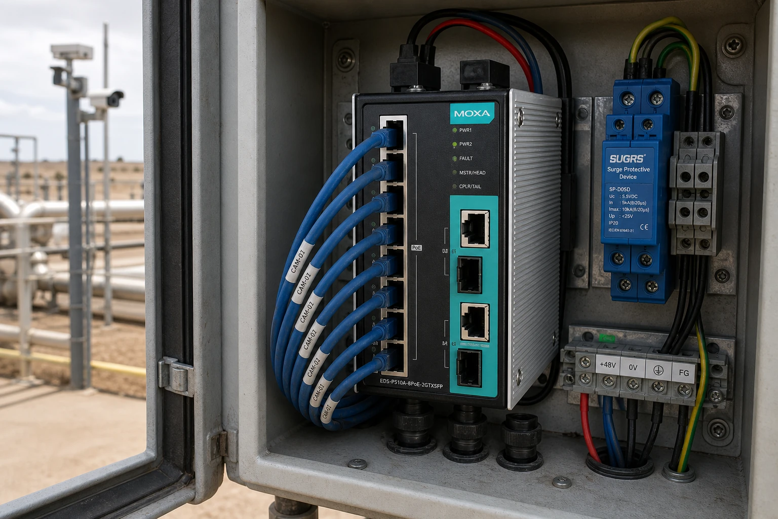 Moxa EDS-P510A Series — product illustration