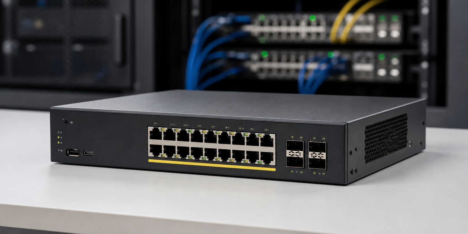 Cisco Catalyst C9200CX-12P-2X2G-A Switch — product illustration