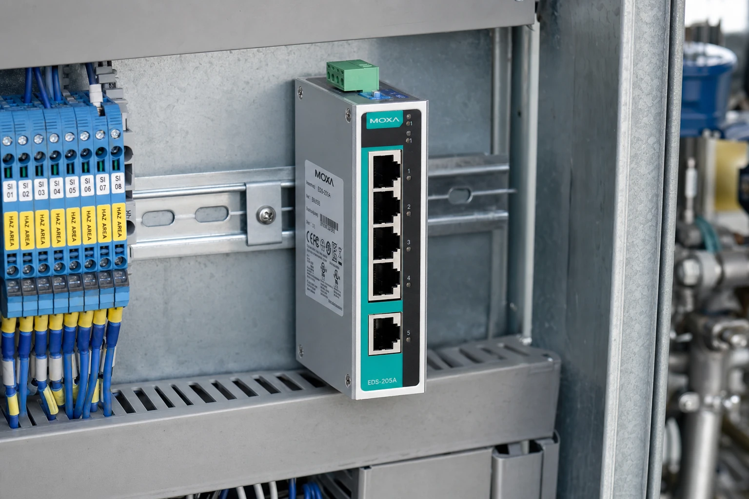 Moxa EDS-205A Series — product illustration