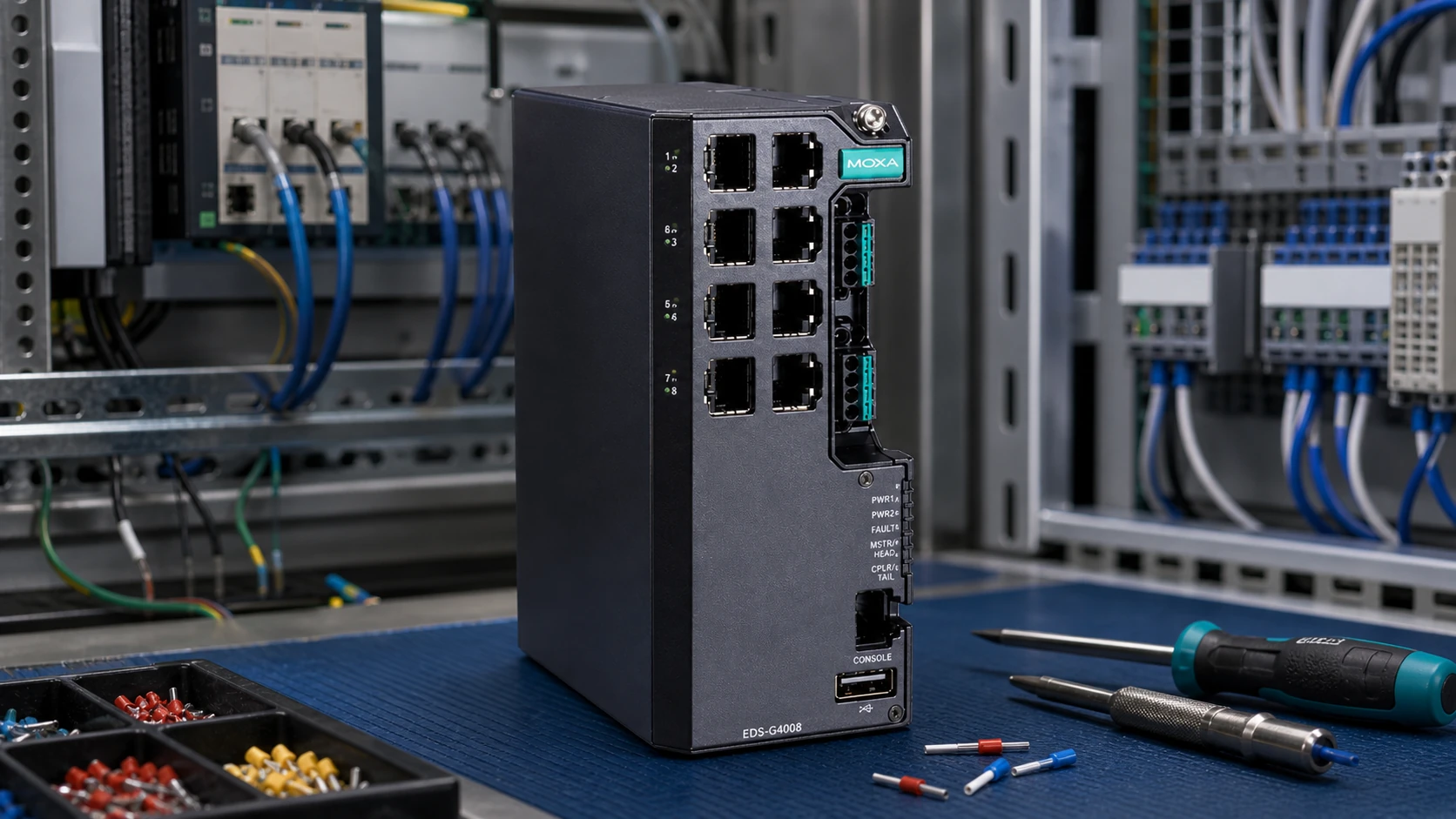 Moxa EDS-G4008 Series — product illustration