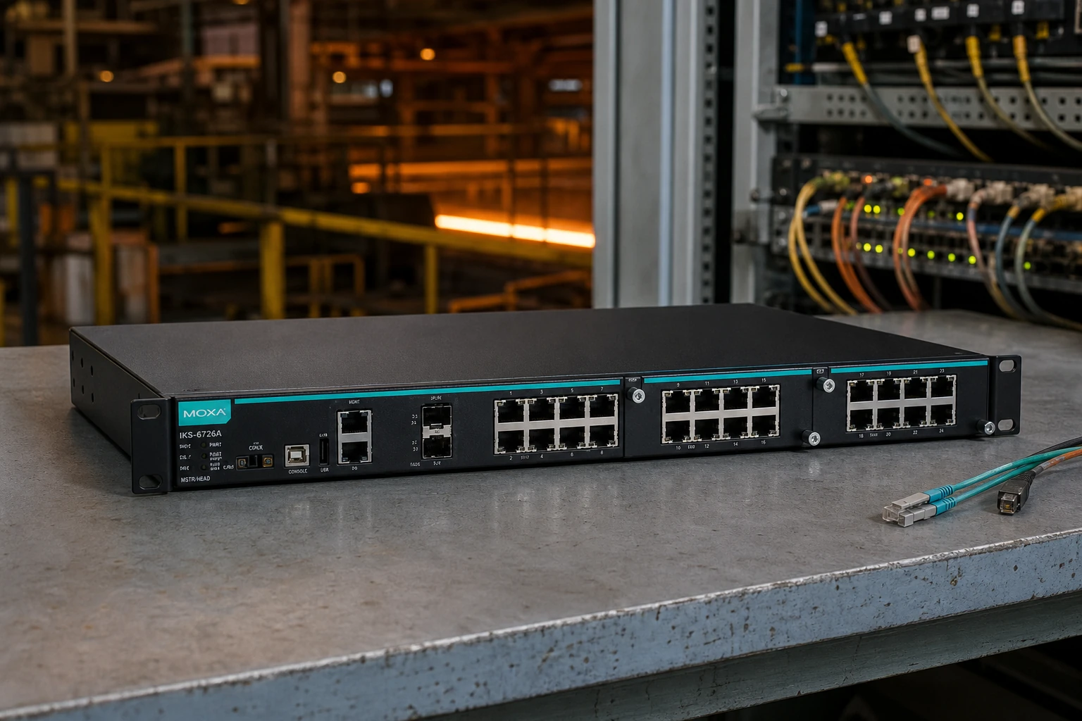 Moxa IKS-6726A Series — product illustration