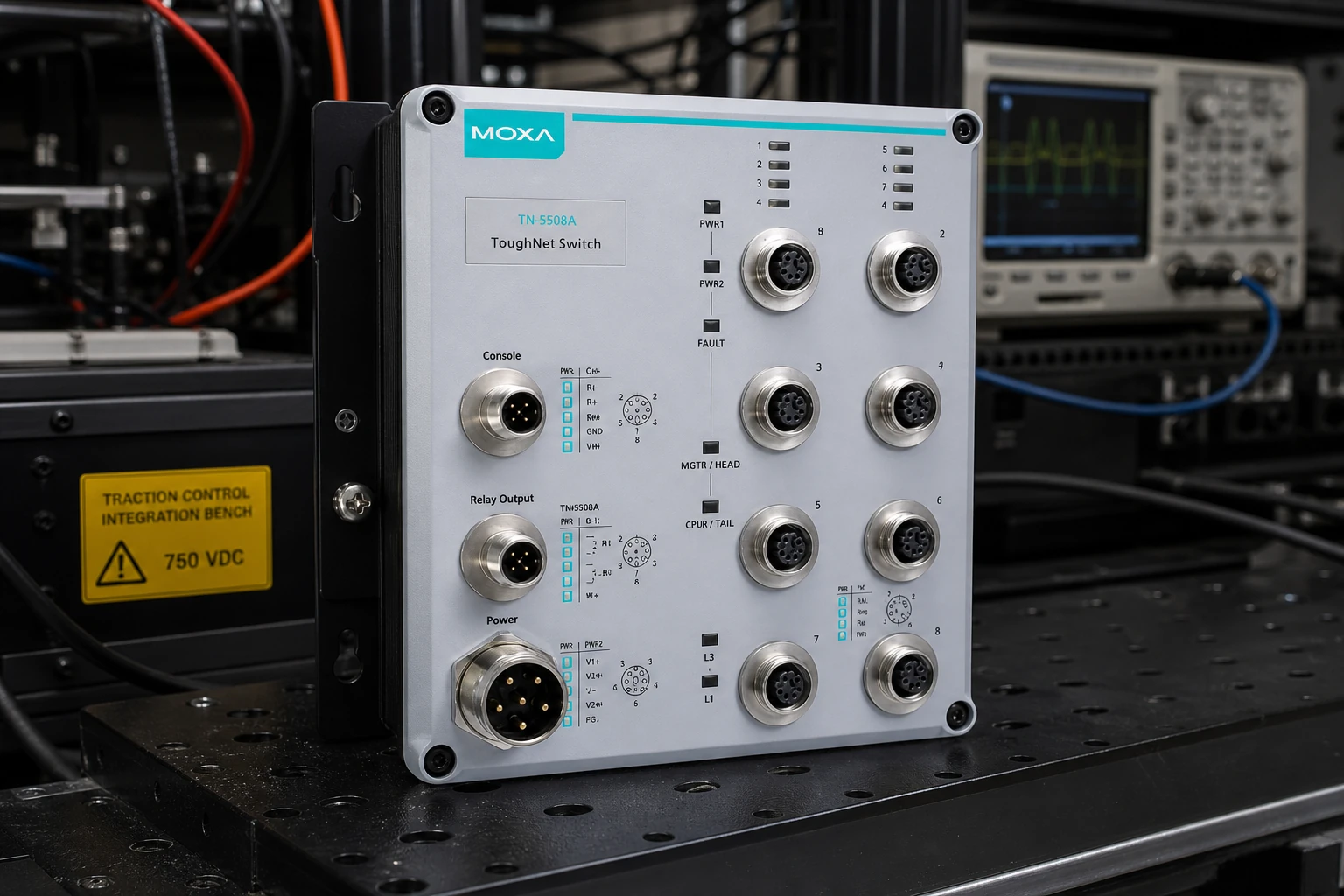 Moxa TN-5508A Series — product illustration