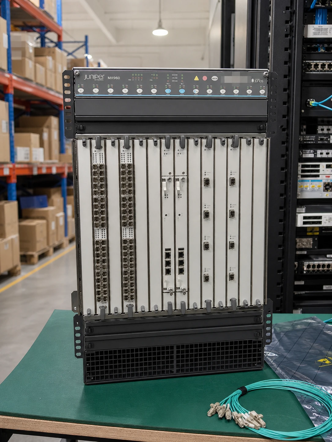 Juniper MX960 receiving and configuration inspection