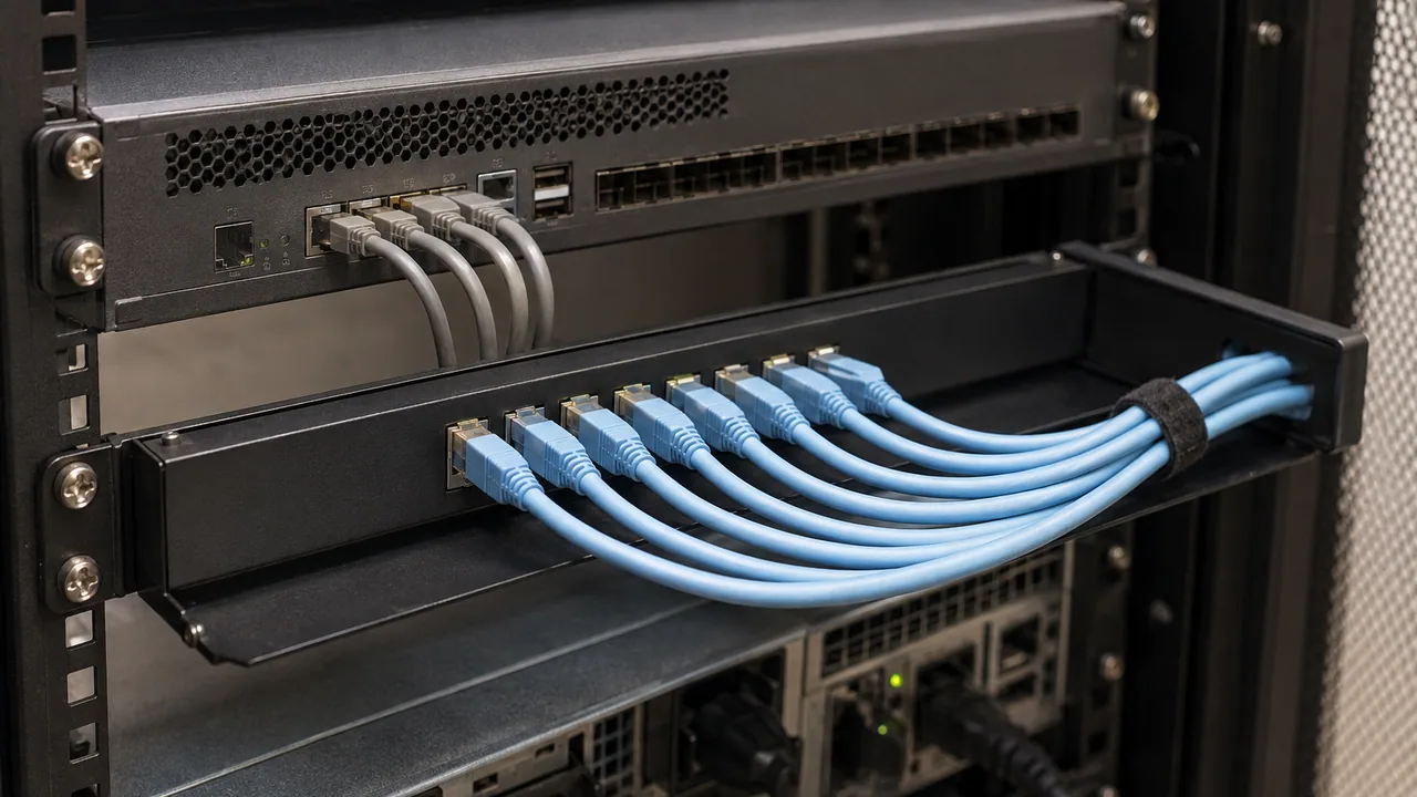 Illustrative scene; not an exact-unit photograph. Routers & SD-WAN — illustrative scene